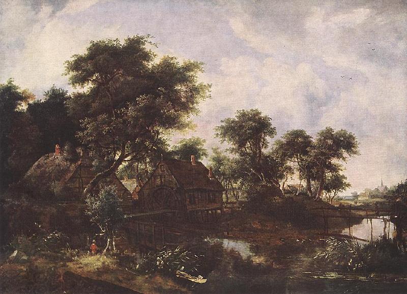 Meindert Hobbema The Watermill Oak China oil painting art